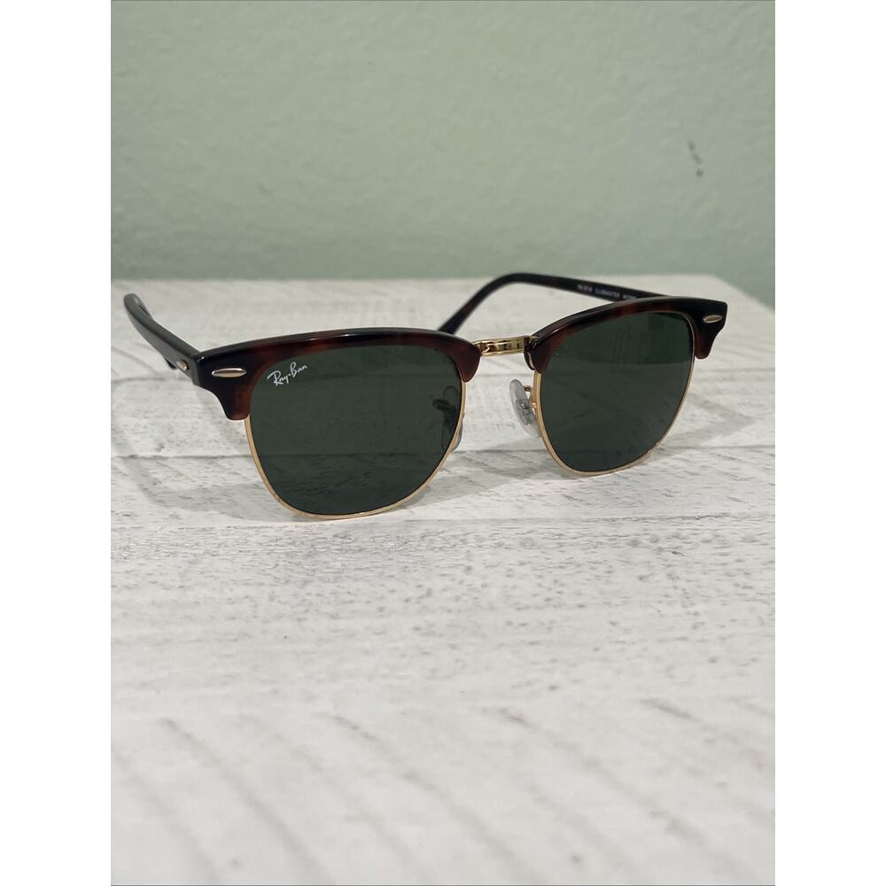 Ray-Ban RB3016 Clubmaster Classic Sunglasses Tortoise w Case. - Picture 2 of 10